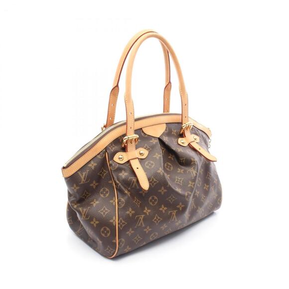 LOUIS VUITTON Authentic Brown Monogram Leather Bag - Picture 3 of 10